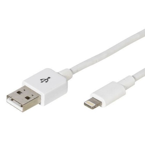 VIVANCO Cable USB Iphone blanc 1,5 m