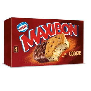 MAXIBON Helado maxibon cookies 4 x 0.09kg