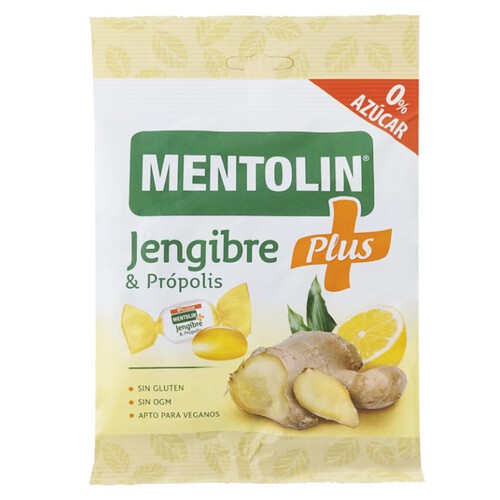 MENTOLIN Caramels de gingebre i pròpolis 0% sucre