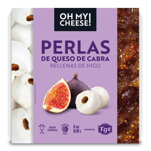 OH MY CHEESE! Perles de formatge de cabra farcides de figues