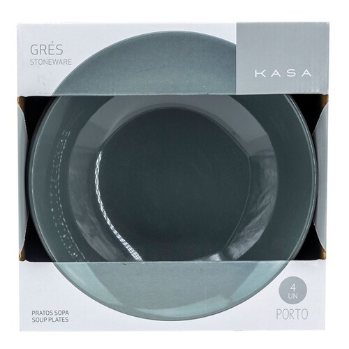 KASA Plat per a sopa color gris