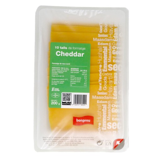 BONPREU Formatge cheddar