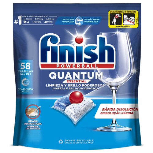 FINISH QUANTUM Rentavaixella all in 1 Essential de 58 dosis