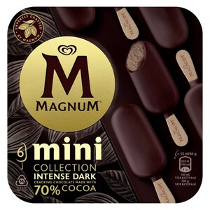 MAGNUM Helado mini Dark intensidad 70% 6 x 0.044kg