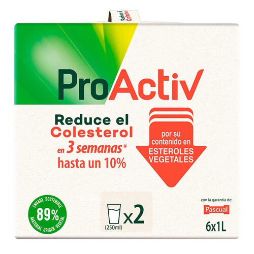 FLORA PRO ACTIV Beguda làctia Pro Activ 6x1L en cartró