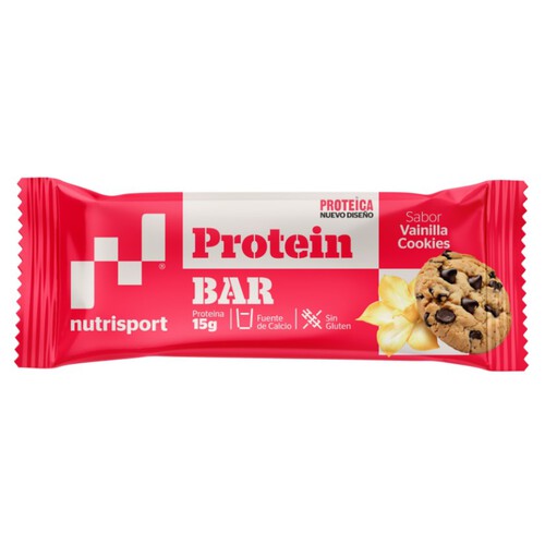 NUTRISPORT Barreta proteica de vainilla i cookies