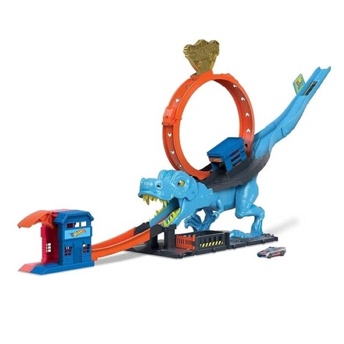 HOT WHEELS Pista City T-REX amb cotxe