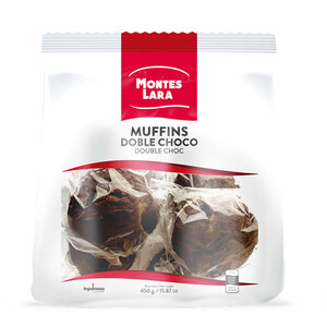 MONTES LARA Muffins doble chocolate 0.45kg