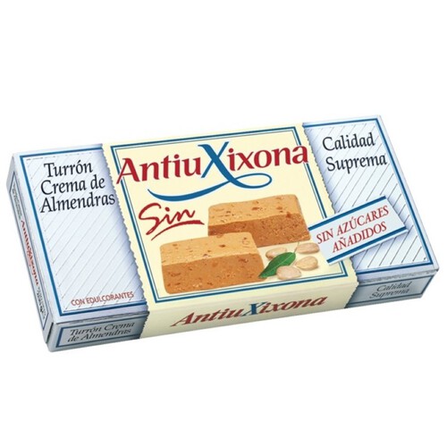 ANTIU XIXONA Torró de crema d'ametlles sense sucres afegits