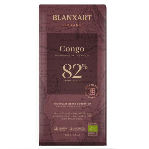 BLANXART Xocolata negra 82% del Congo ecològica