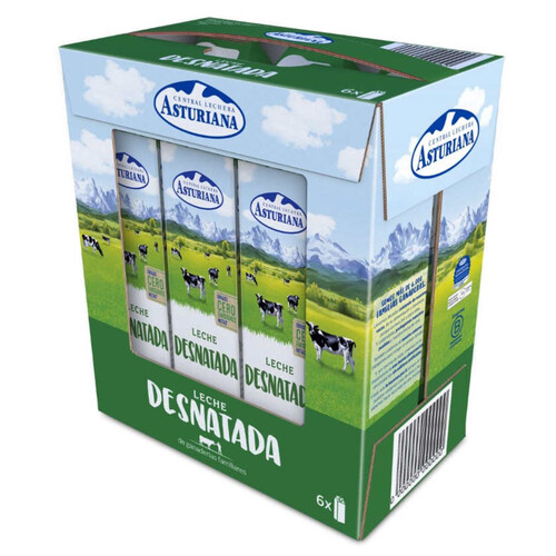 ASTURIANA Llet desnatada 6x1L en cartró