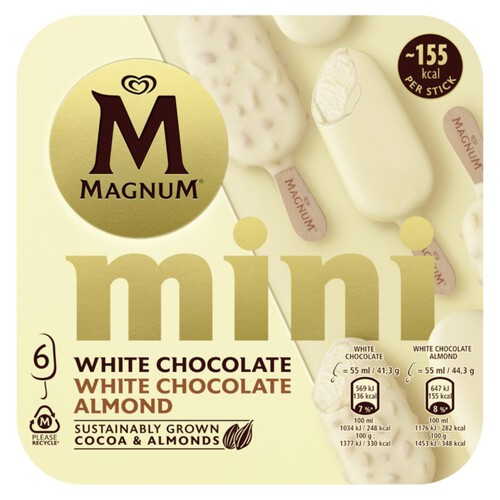 MAGNUM Gelat mini de xocolata blanca