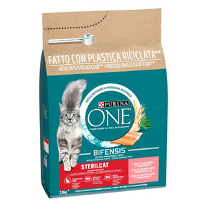 PURINA ONE BIFENSIS Comida de salmón para gato esterilizado 2.8kg