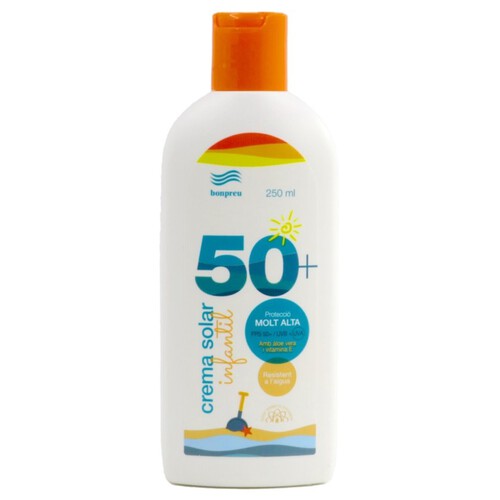 BONPREU Crema solar infantil FPS 50+ Molta Alta