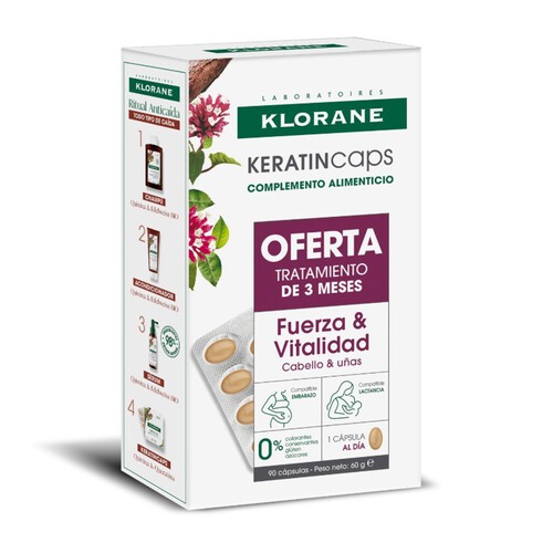 KLORANE Complement alimentari de Queratina i Quinina