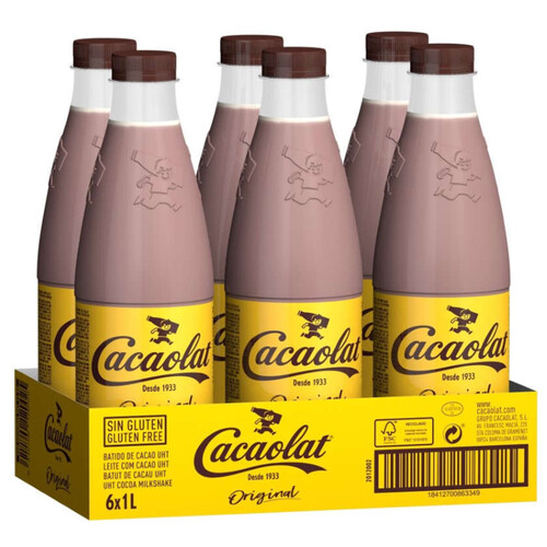 CACAOLAT Batut de cacau 6x1L en ampolla