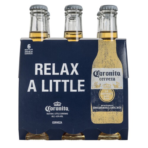 CORONITA Cervesa 6 x 210 ml en ampolla