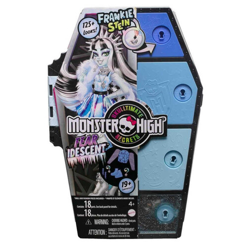 MONSTER HIGH Nina Frankie amb armari Skulltimate Secrets Sèrie 2