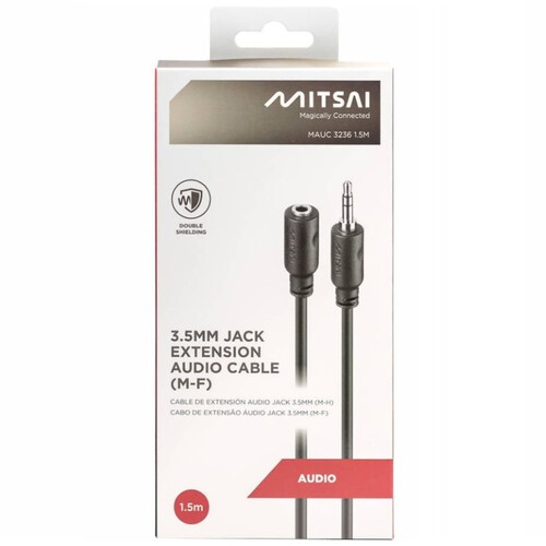 MITSAI Cable d'àudio 3,5 mm M-F