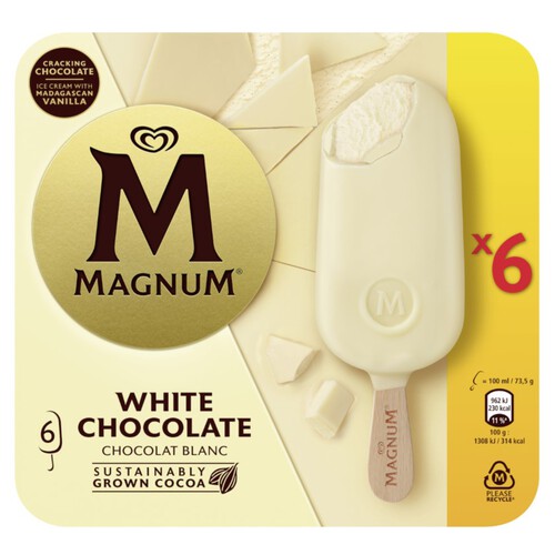 MAGNUM Gelat de xocolata blanca