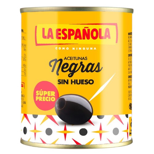 LA ESPAÑOLA Olives negres sense pinyol