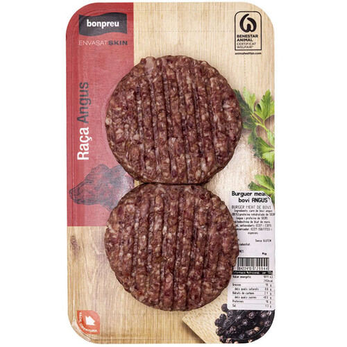 BONPREU Burger meat de boví Angus