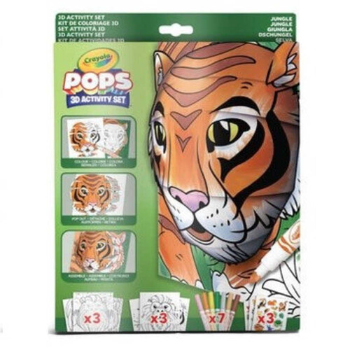 CRAYOLA Joc 3D d'activitats creatives Color Pops Jungle