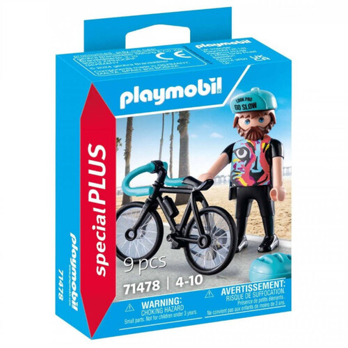 PLAYMOBIL Figura ciclista de carretera