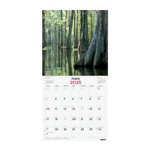 FINOCAM Calendari de paret imatges Natura Mes-Vista CAT 2025