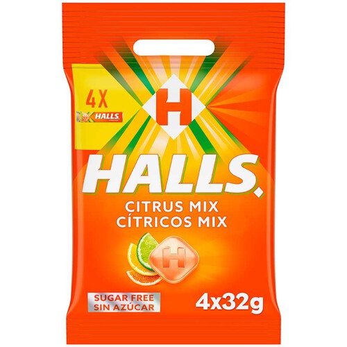 HALLS Caramels sense sucre gust cítrics