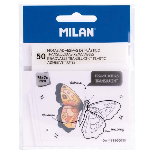 MILAN Notes adhesives transparents