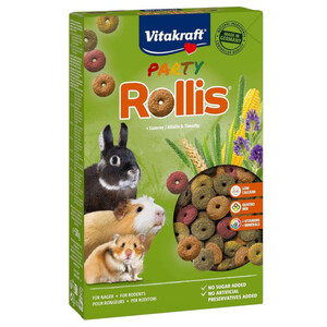 VITAKRAFT Snack de cereales y verduras Party Rollis 0.5kg