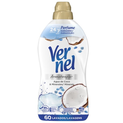 VERNEL Suavitzant concentrat aigua de coco i minerals de 60 dosis