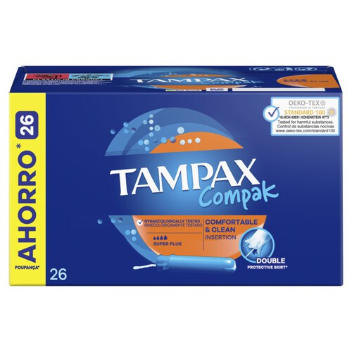 TAMPAX COMPAK Tampons superplus