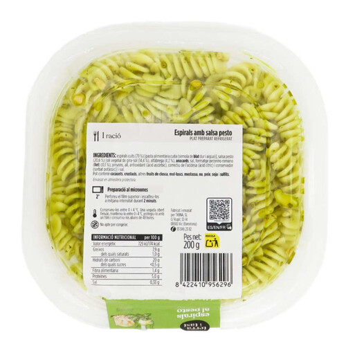 TERRA I TAST Espirals al pesto