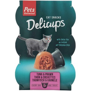 PETS UNLIMITED Snack de atún y gambas para gato adulto 0.132kg