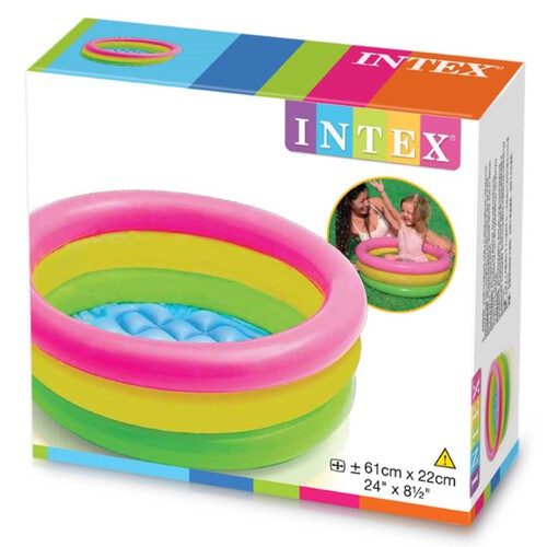 INTEX Piscina infantil multicolors 61x22cm