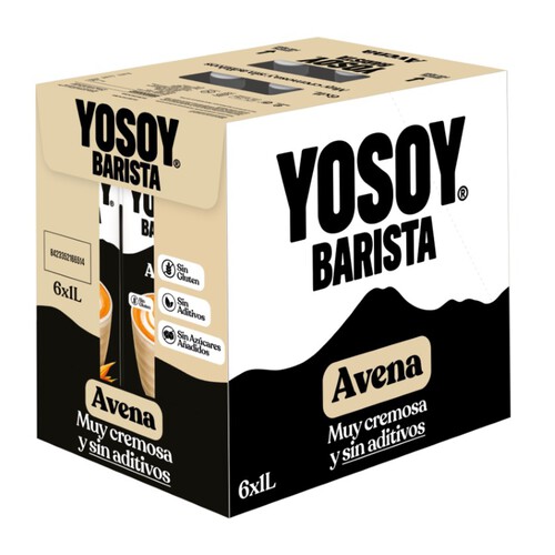 YOSOY Beguda civada Barista 6 x1L en cartró