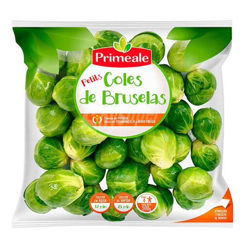 PRIMEALE Cols de Brussel·les en bossa de 500 g