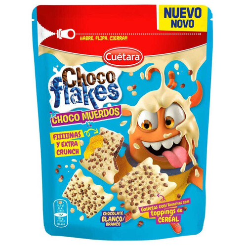 CUETARA Galetes Choco Flakes de xocolata blanca