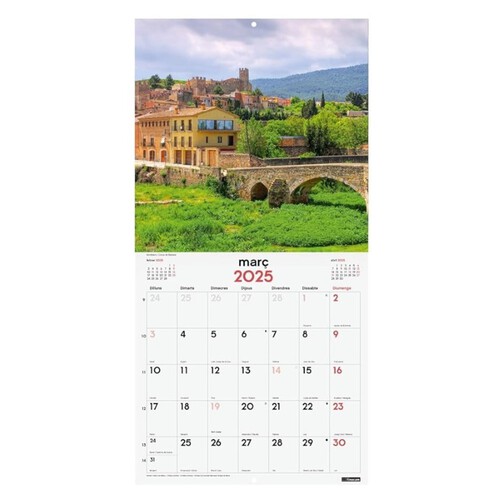 FINOCAM Calendari de paret imatges Pobles Mes-Vista CAT 2025