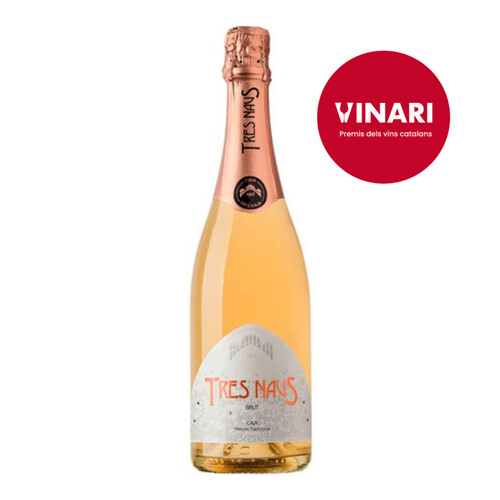 TRES NAUS Cava rosat Brut Km0