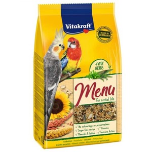 VITAKRAFT Comida menú vital para cotorra 1kg