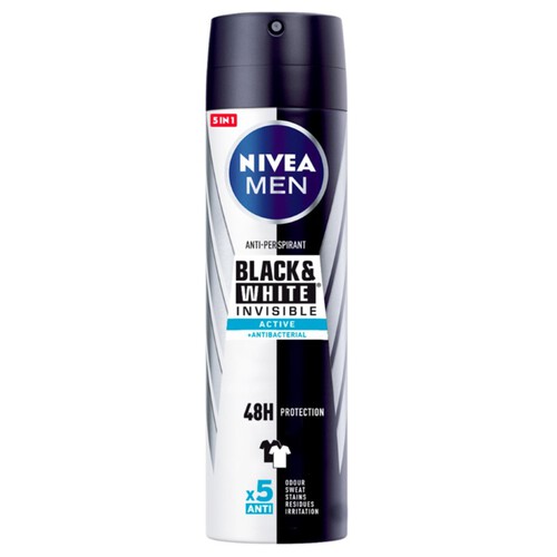 NIVEA Desodorant per a home invisible Black & White