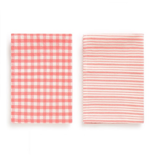 HOME INTERIORS Joc de 2 draps de cuina Vermell