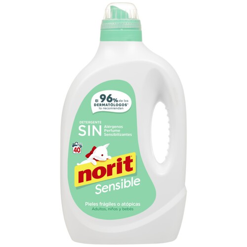 NORIT Detergent líquid pell sensible de 40 dosis