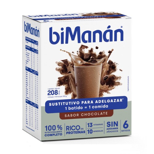 BIMANÁN Batut substitutiu amb gust de xocolata