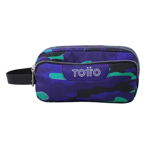 TOTTO Estoig escolar triple color blau Camuflatge