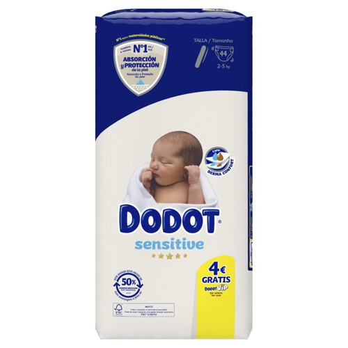 DODOT SENSITIVE Bolquers T-1 (2-5 kg)