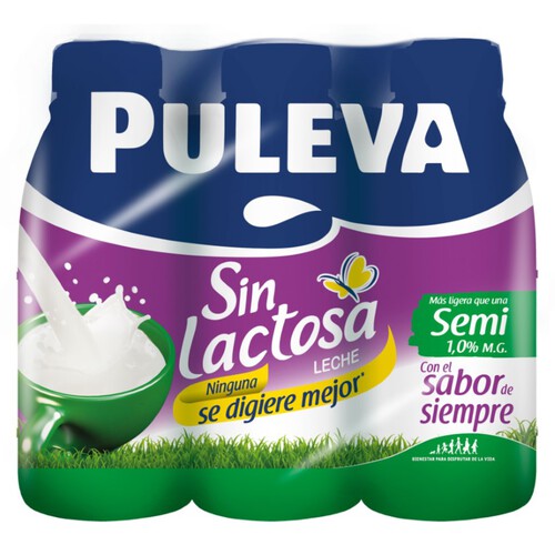 PULEVA Llet semidesnatada 6 x1 L en cartró